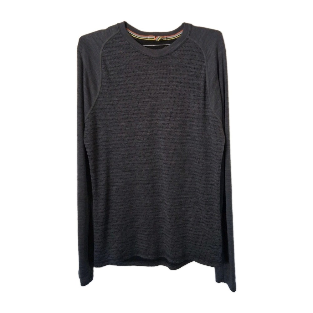 Smartwool Men's Medium NTS Mid 250 Pattern Crew Gray Merino Wool Base Layer